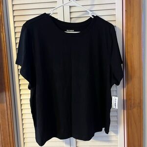 Old Navy Women's Classic Black Short Sleeve Tee